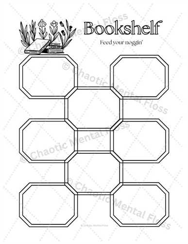 Printable Octagonal Bookshelf