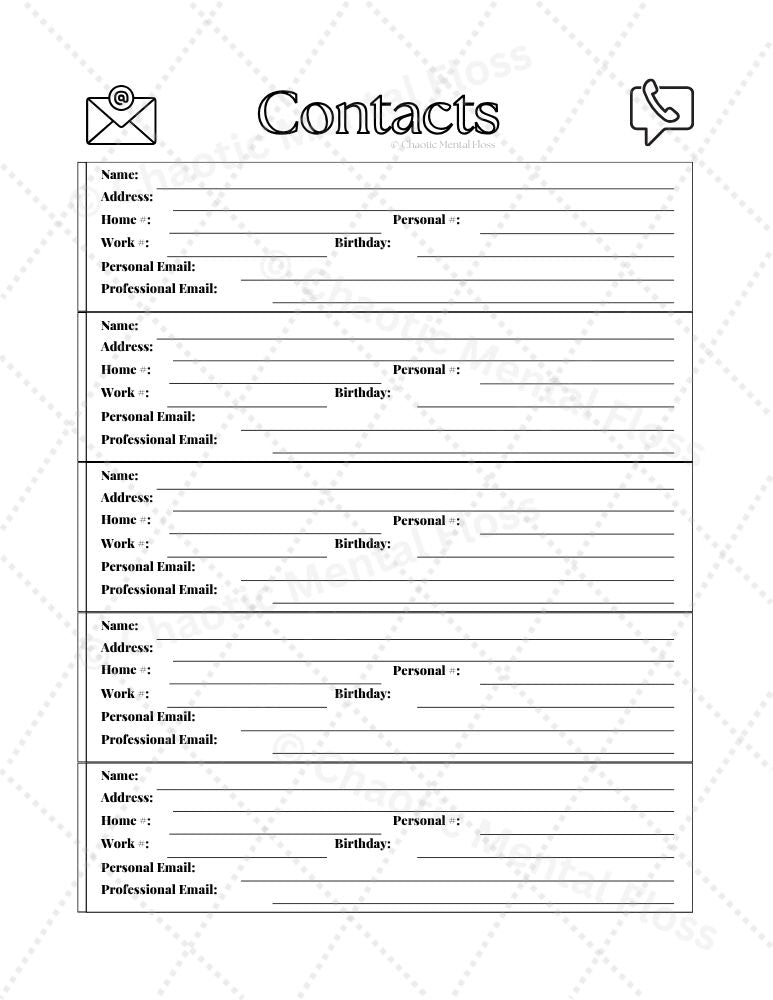 Contact Log