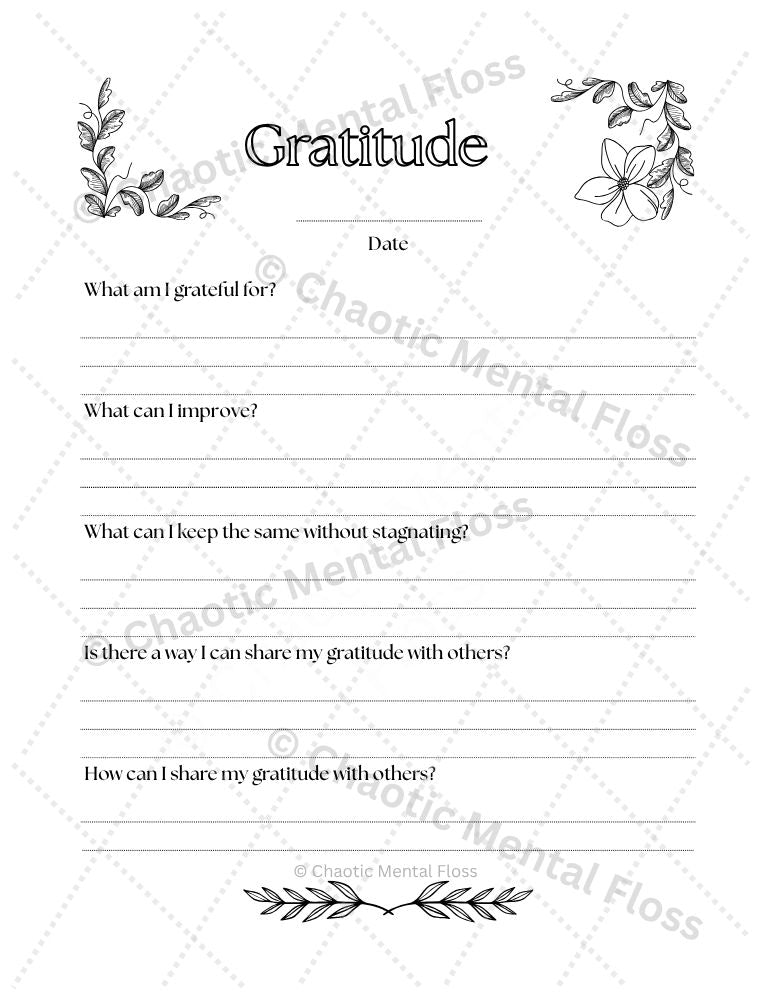 Gratitude Journal (II)