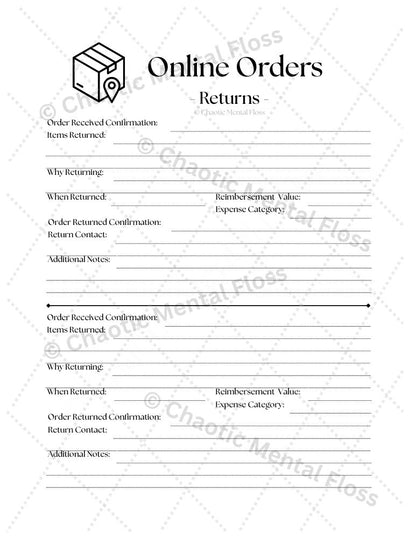 Order Tracker (II) - Returned