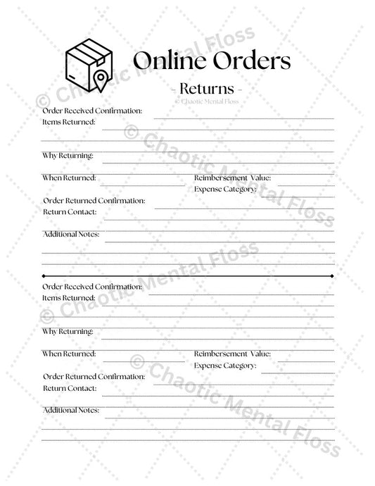 Order Tracker (II) - Returned
